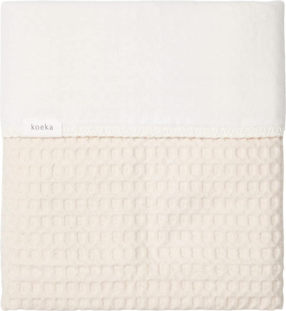 Koeka Amsterdam Wafel Bettdecke - Cotton Fleece - Natur Weiß off white 1 Bild 1