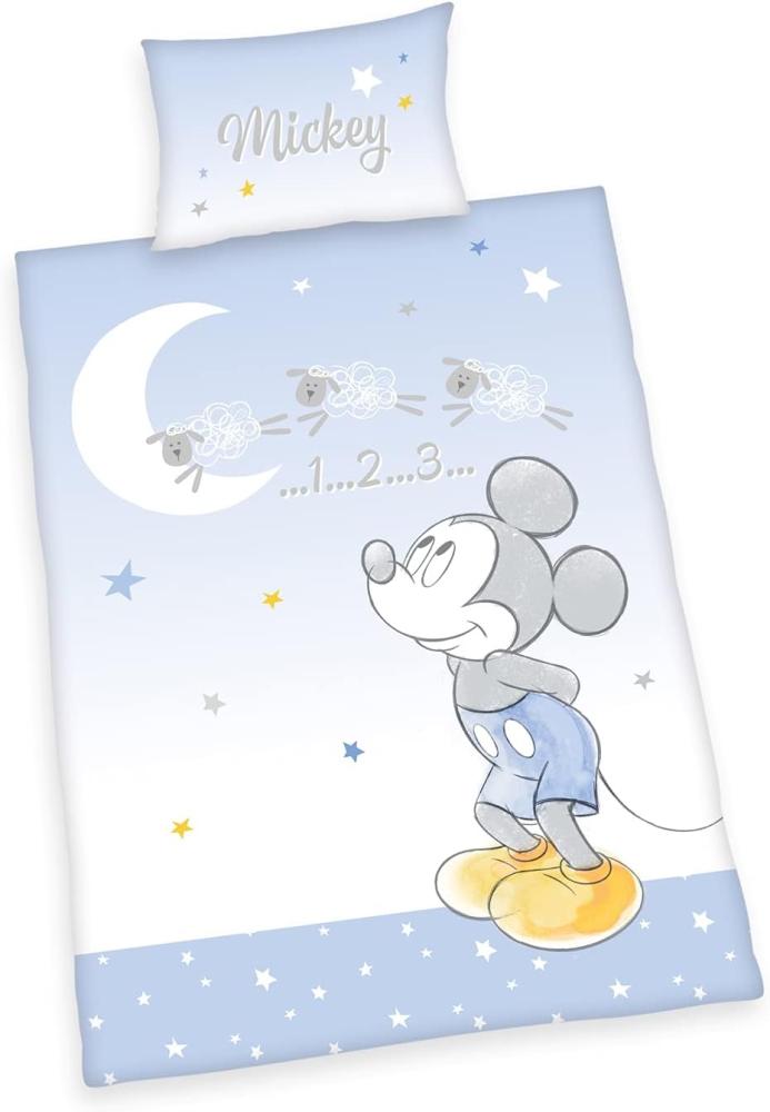 Disney Mickey Mouse Bettwäsche 100 x 135 cm 100% Baumwolle Kinderbettwäsche Bild 1