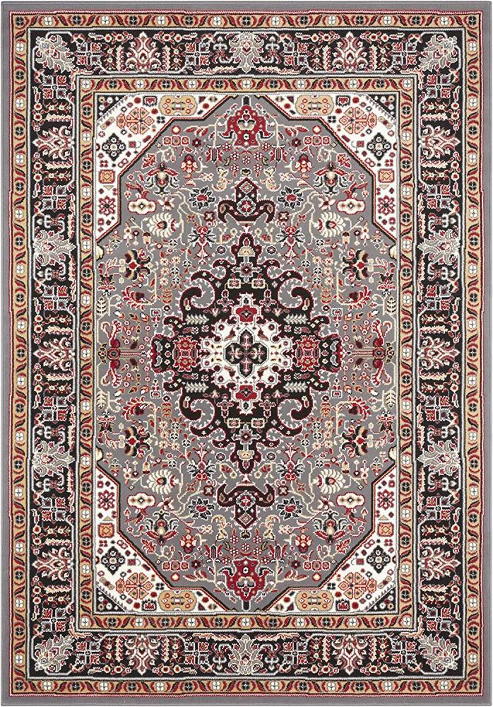 Orientalischer Kurzflor Teppich Skazar Isfahan Grau - 160x230x0,9cm Bild 1