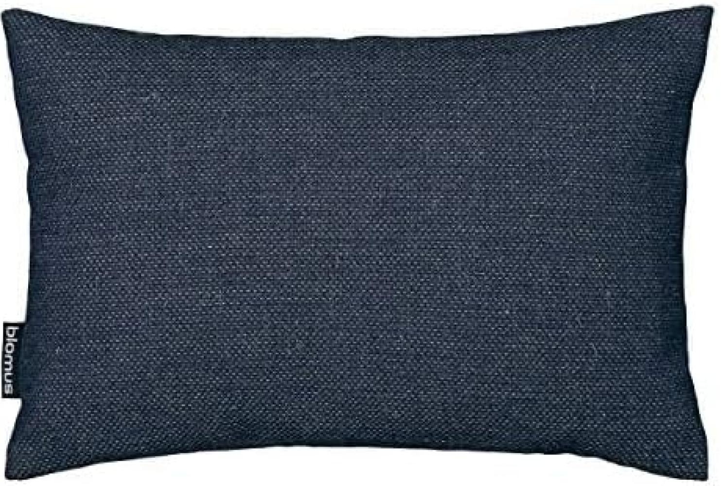 Blomus SIVO Kissen, Dekokissen, Kopfkissen, Wolle, Kunstfaser, midnight blue, 36 x 24 cm, 65884 Bild 1