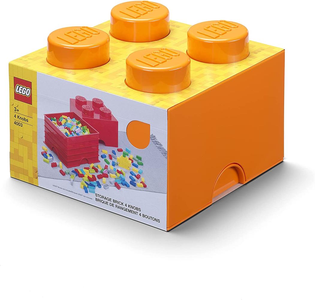 Lego 'Storage Brick 4' Aufbewahrungsbox orange Bild 1