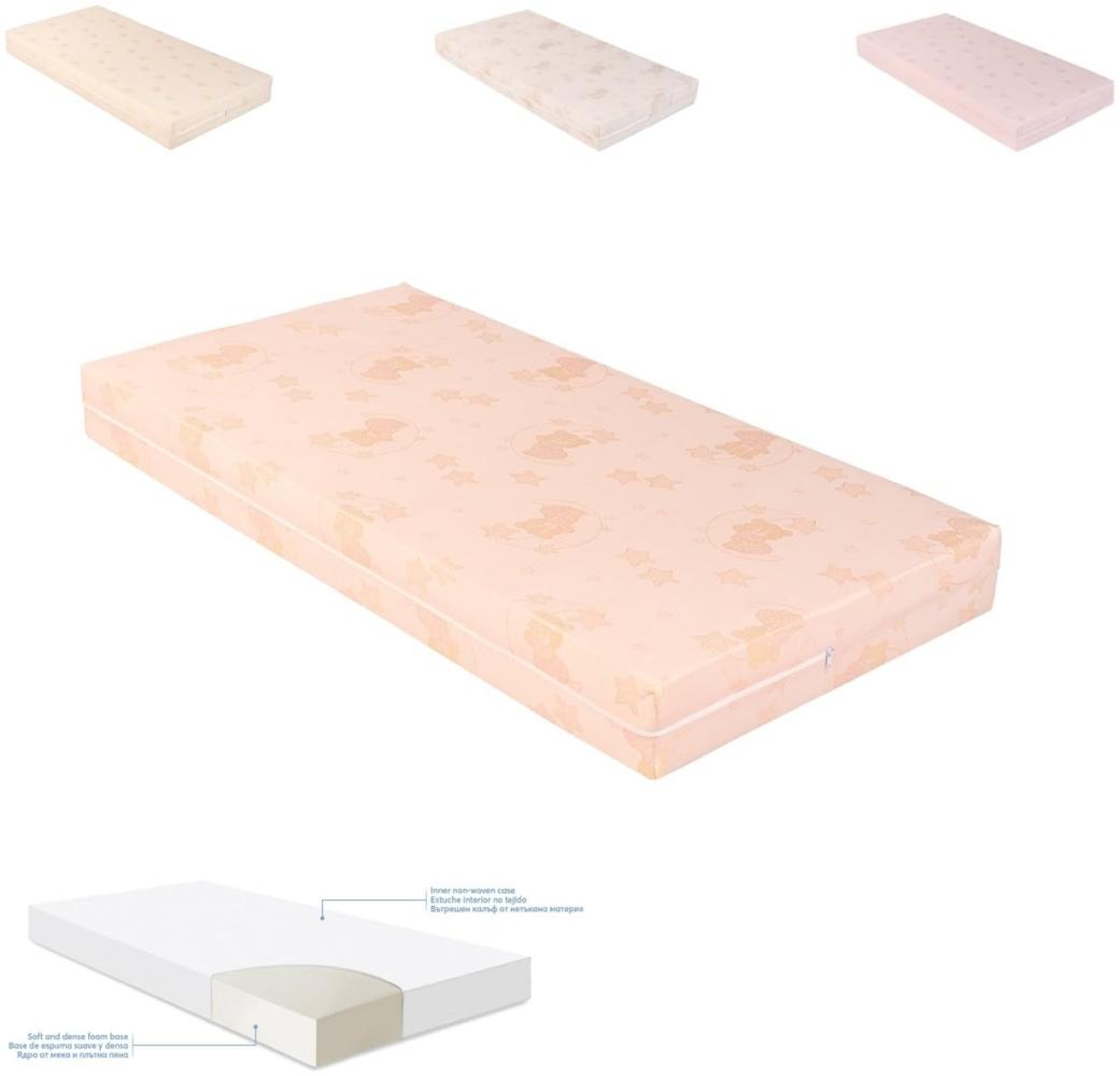 Kikkaboo Babybett-Matratze extra Comfort 120 x 60 x 12 cm, Bezug abnehmbar pink Bild 1