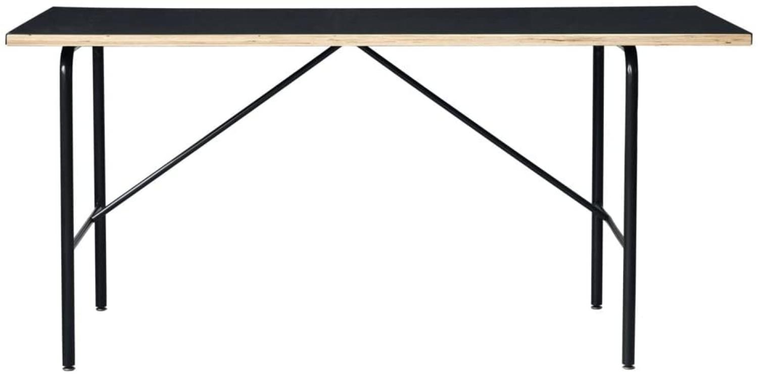 Tisch 'Mono' aus Holz und Eisen in Schwarz 160 x 80 x 74 cm Bild 1