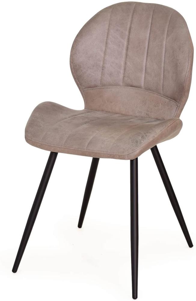 Esszimmer Stuhl mit Metallbeinen 2er Set Bild 1