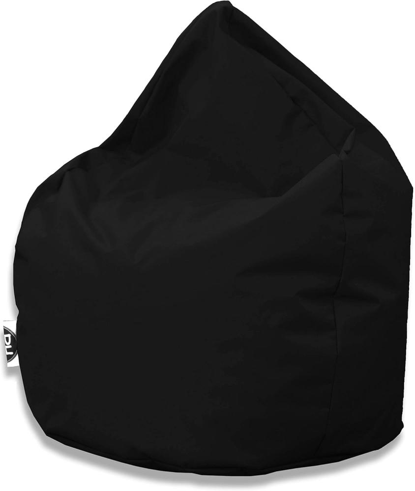 PATCH HOME Patchhome Sitzsack Tropfenform - Schwarz für In & Outdoor XXL 420 Liter - mit Styropor Füllung in 25 versch. Farben und 3 Größen Bild 1