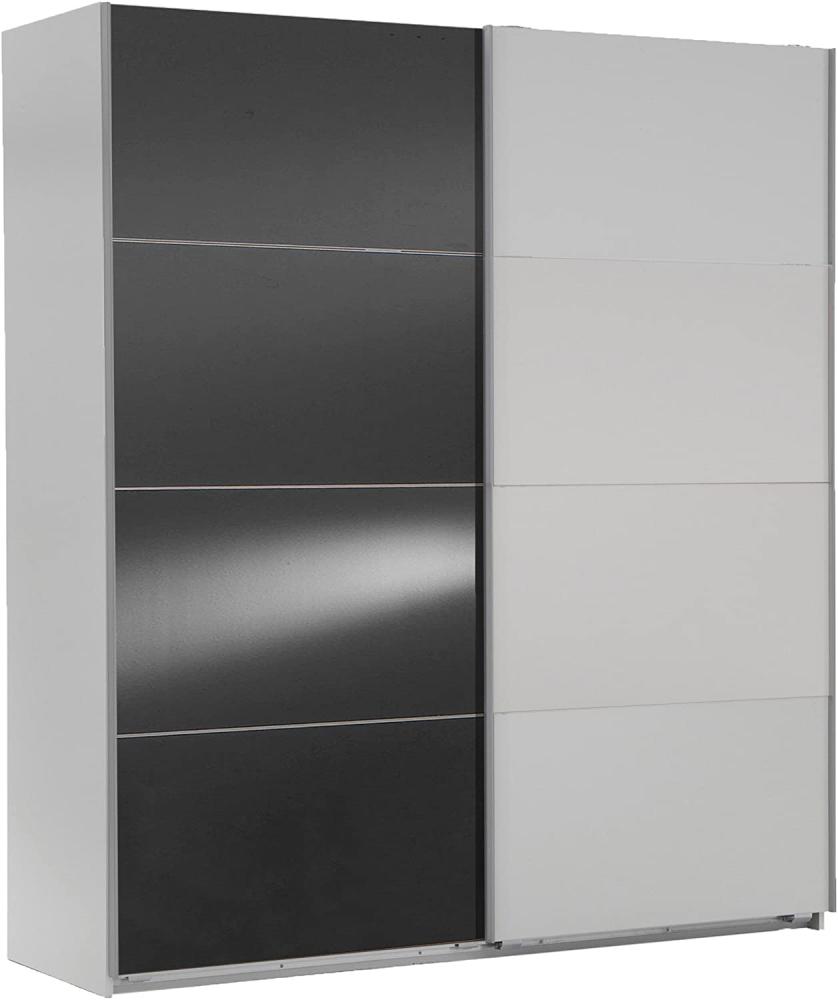 Wimex Kleiderschrank/ Schwebetürenschrank Easy A Plus, (B/H/T) 180 x 210 x 65 cm, Weiß/ Absetzung Glas Grau Bild 1