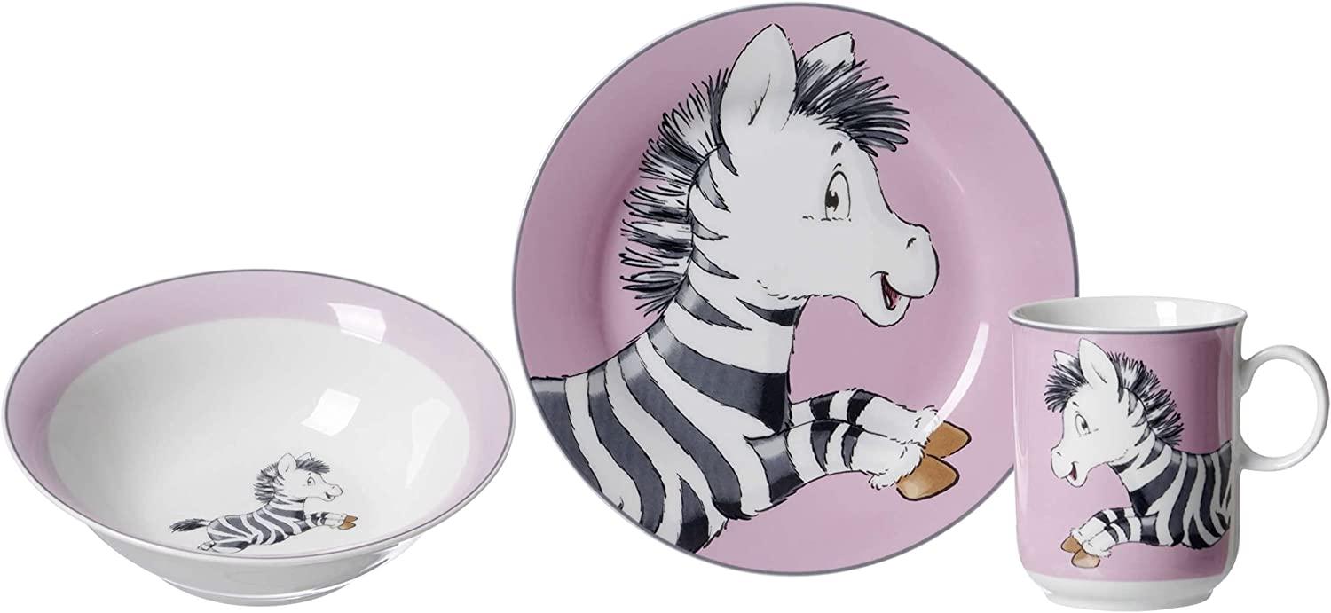 Ritzenhoff & Breker HAPPY ZOO Zebrakind Zoe Kindergeschirr Set 3-teilig MOB Bild 1