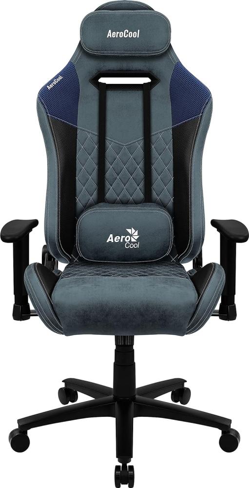 Aerocool DUKEBL, Gaming Stuhl, AeroSuede Atmungsaktiv, verstellbare Rückenlehne, Blauw Bild 1