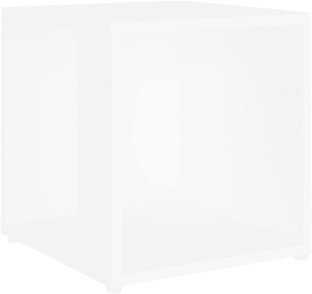 vidaXL Beistelltisch Weiß 33x33x34,5 cm Spanplatte Bild 1