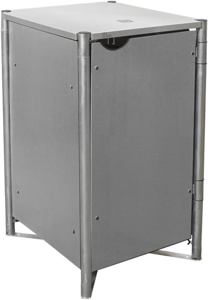 Hide Metall Mülltonnenbox für 1 Mülltonne 120 Liter | Grau | 64x61x115 cm Bild 1