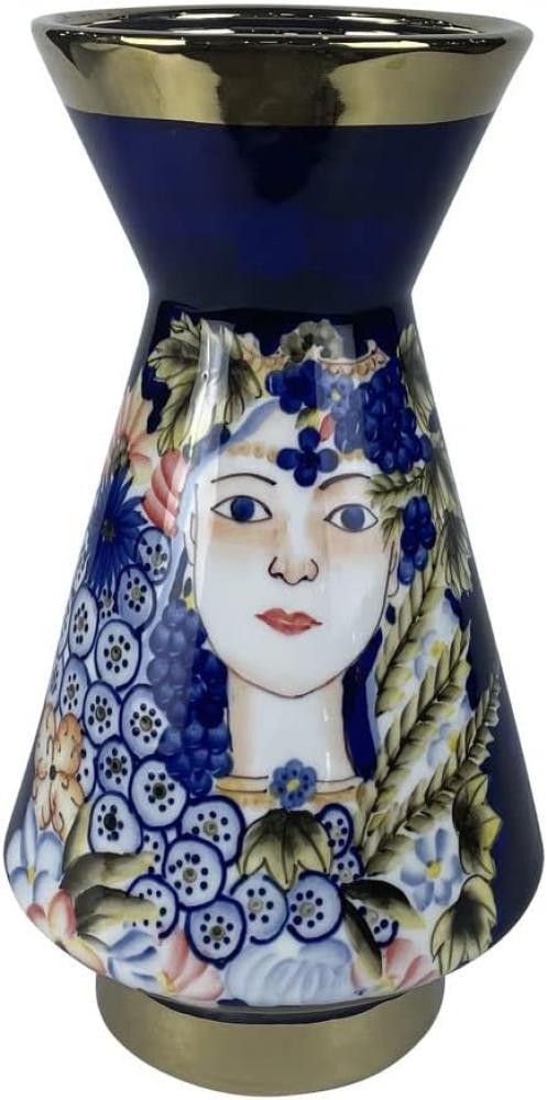 Vase DKD Home Decor Porzellan Schwarz Shabby Chic (19 x 19 x 36 cm) Bild 1