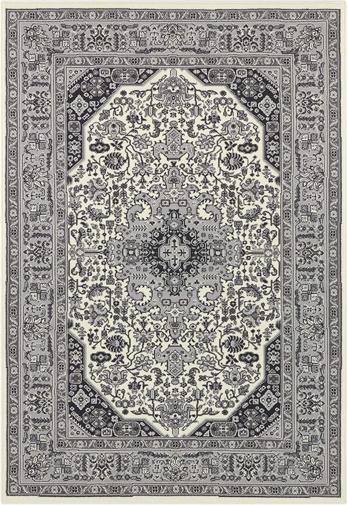 Orientalischer Kurzflor Teppich Skazar Isfahan Creme - 160x230x0,9cm Bild 1