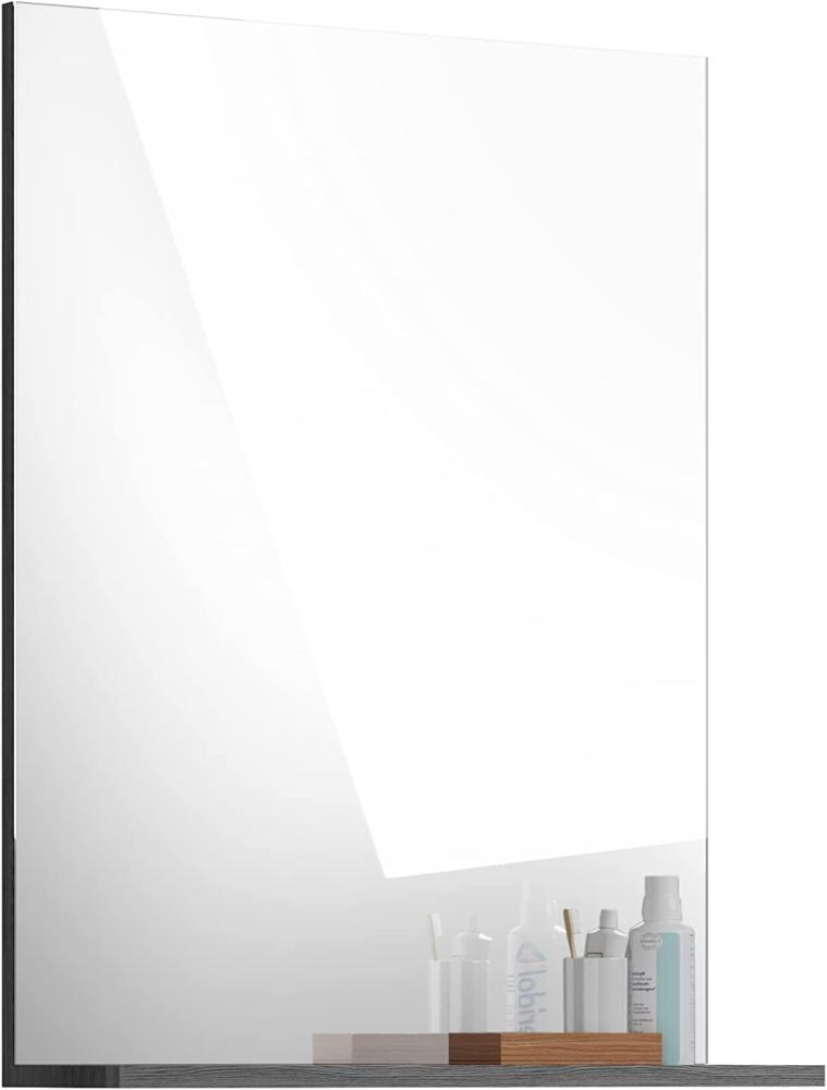 Wandspiegel >Sandusky< in rauchsilber/spiegelglas - 60x79x18cm (BxHxT) Bild 1