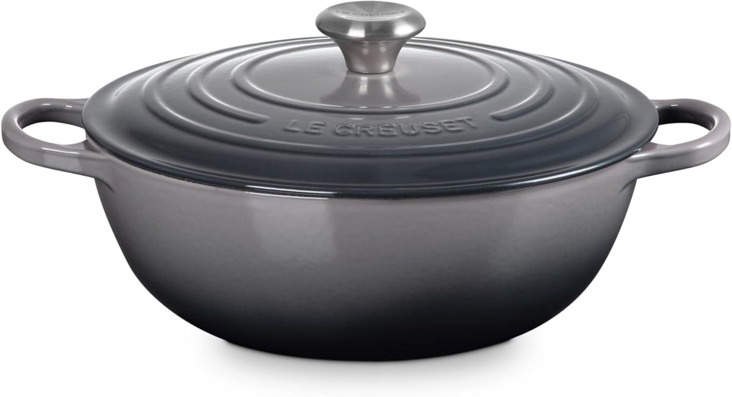 Le Creuset Bräter La Marmite Signature rund flint 28cm Bild 1