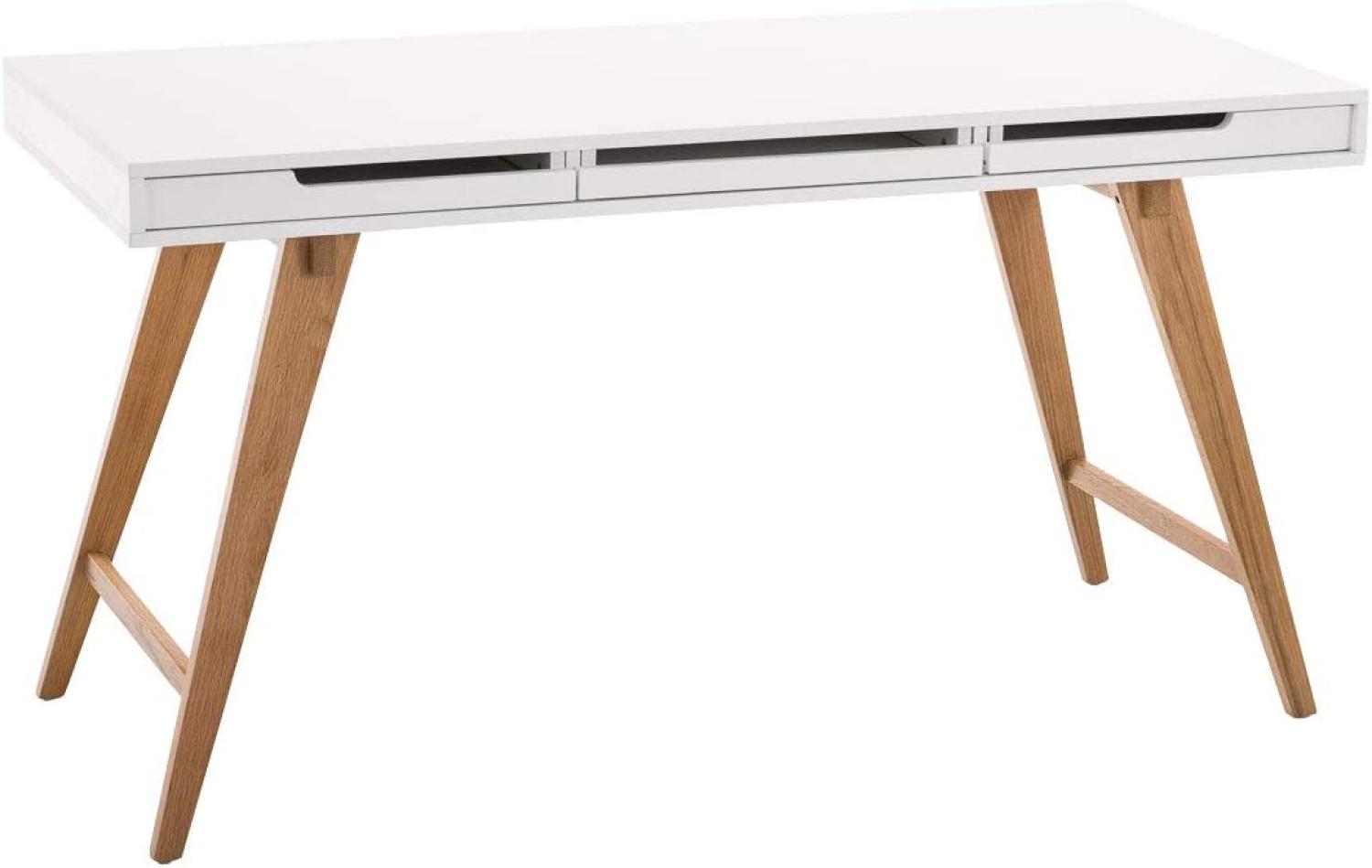 Schreibtisch Porto 140 cm V2, weiß Bild 1