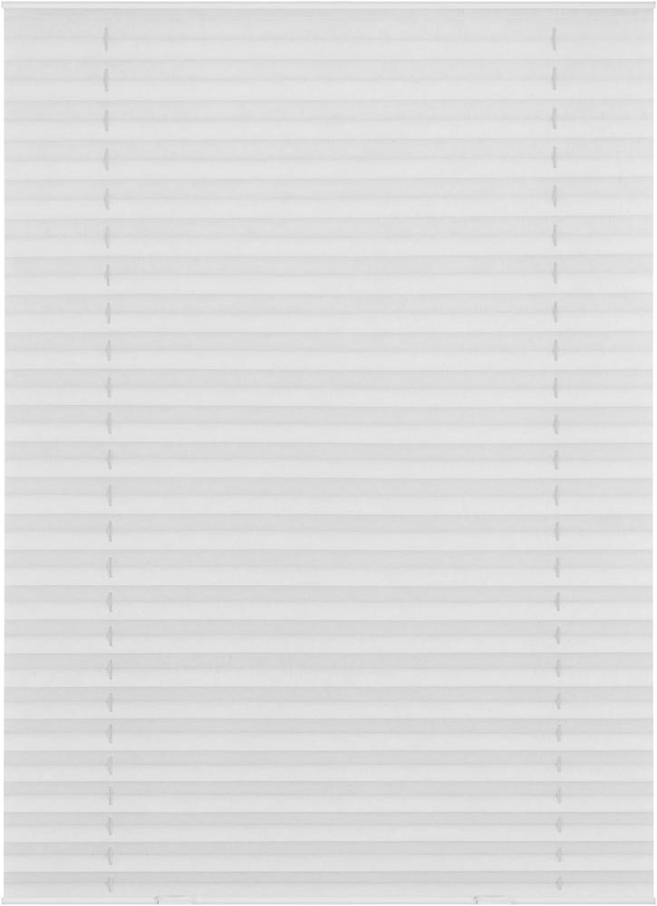 Lichtblick Dachfenster Plissee Haftfix, ohne Bohren, weiß, 100 x 59,3 x 4 cm Bild 1