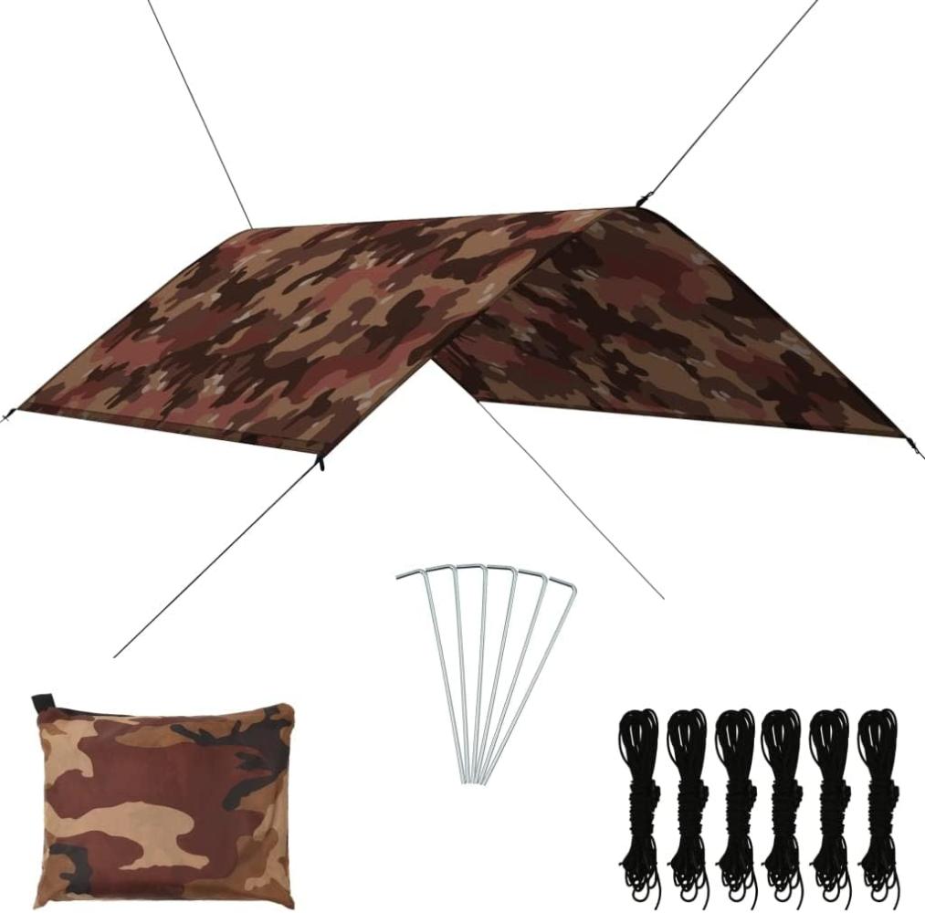 vidaXL Outdoor-Tarp 3x2 m Camouflage Bild 1