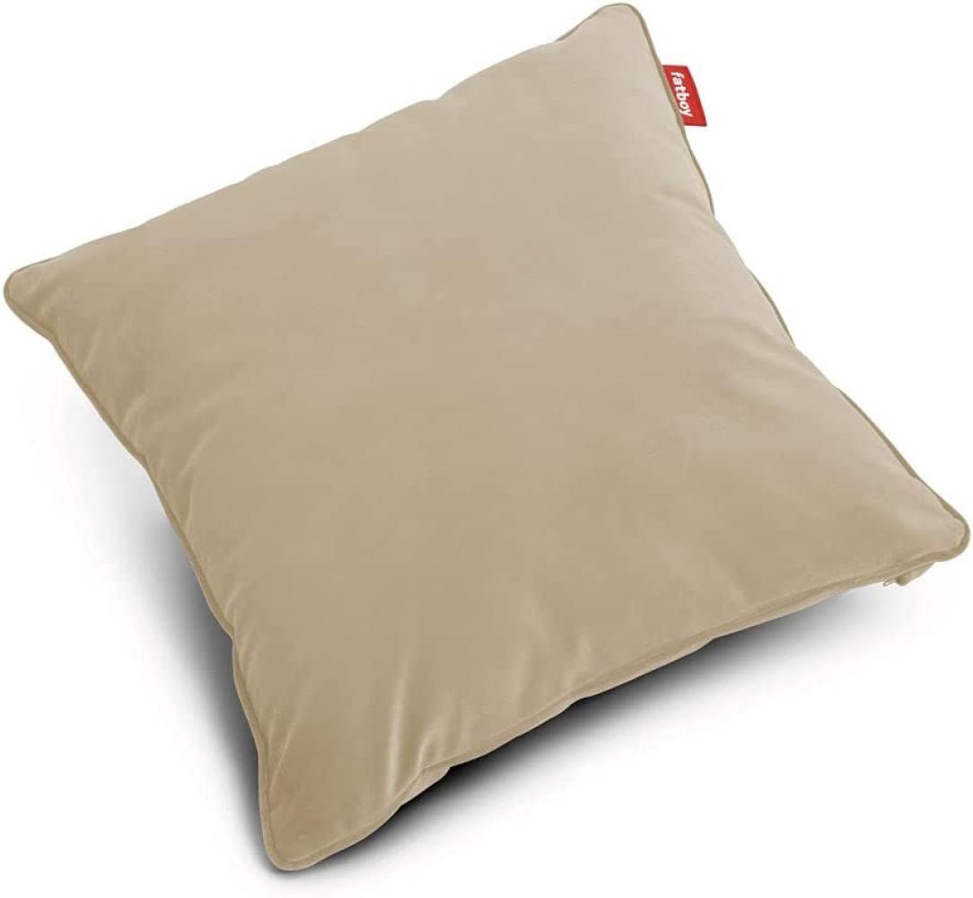 Square Pillow Velvet, recycled Camel - 50 x 50 cm Kissen by fatboy Bild 1