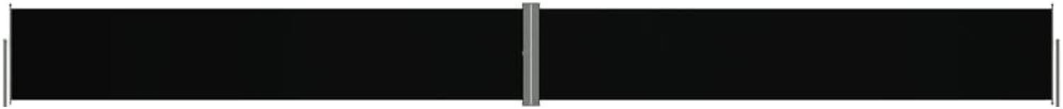Seitenmarkise Ausziehbar Schwarz 117x1200 cm Bild 1