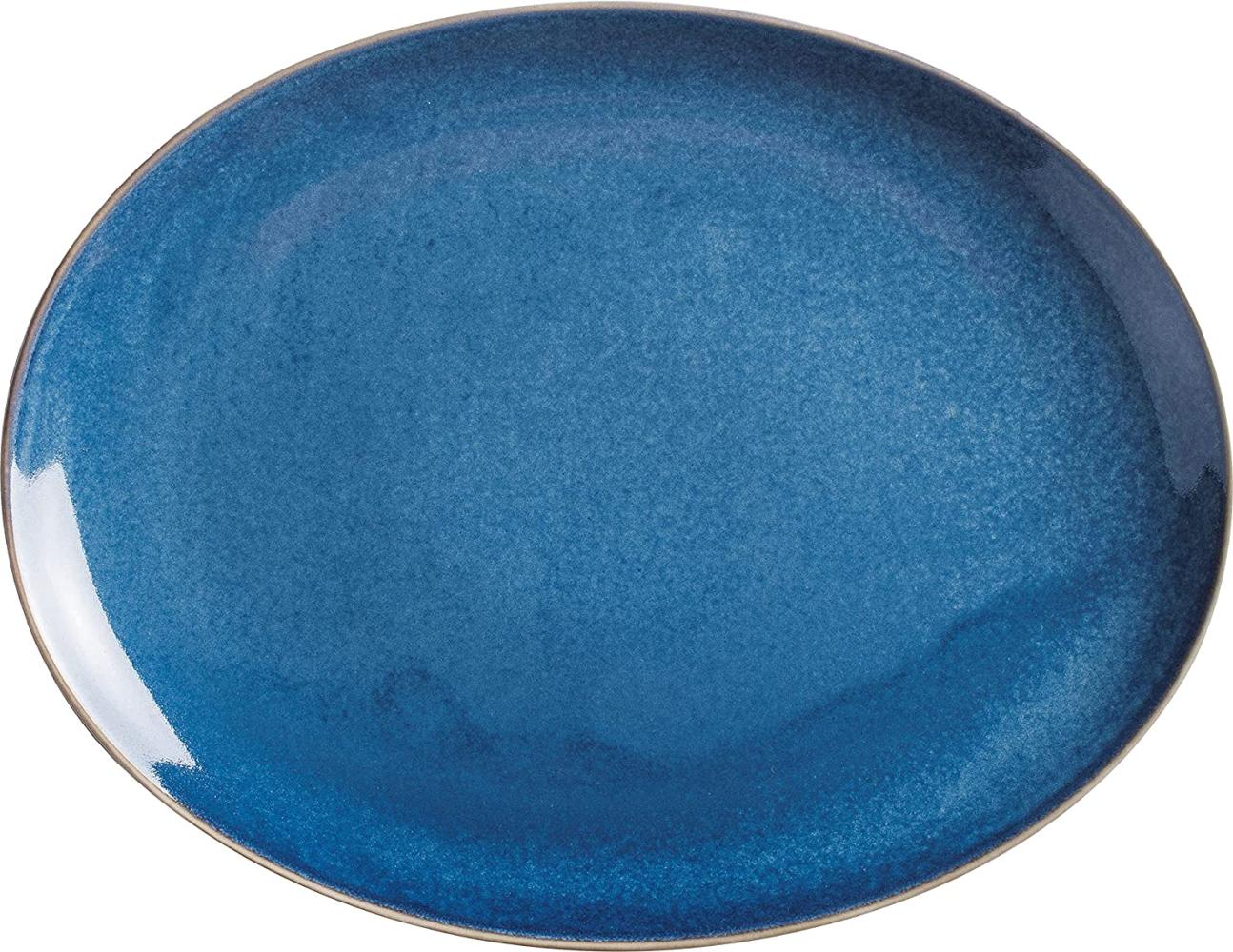Platte oval 32 cm Homestyle Atlantic Blue Kahla Servierplatte - Mikrowelle geeignet, Spülmaschinenfest Bild 1