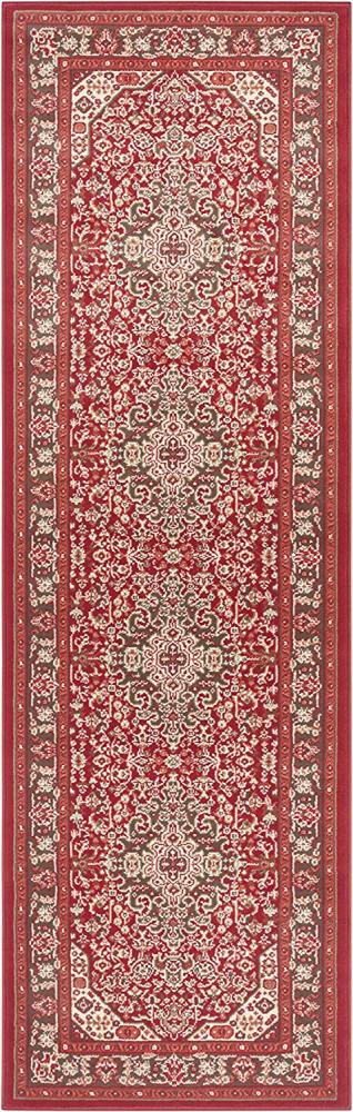 Orientalischer Kurzflor Teppich Skazar Isfahan Orientrot - 80x250x0,9cm Bild 1