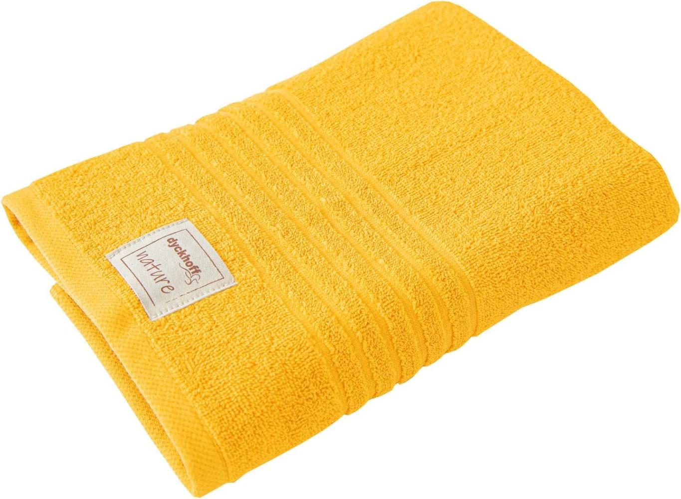 Bio Baumwolle Handtücher - alle Größen & Trendfarben Duschtuch, 70x140 cm, amber Bild 1