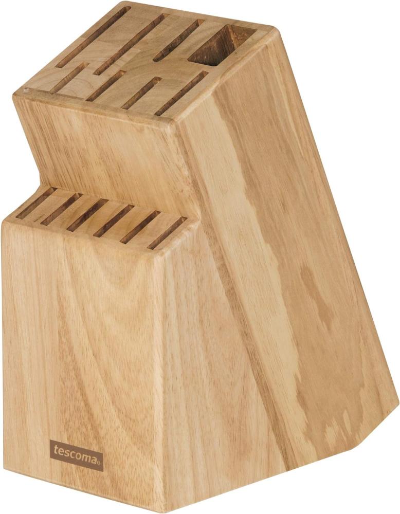 Tescoma Messerblock unbestückt aus Holz, für 13 Messer und Geflügelschere/Wetzstahl Bild 1