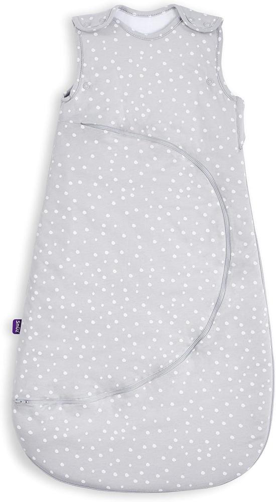 SnüzPouch Baby Schlafsack, 2. 5 Tog – Weißer Stern Design - 100% Baumwolle, mit Reißverschluss für einfaches Windelwechseln, Maschinenwaschbar, 0-6 Monate Bild 1
