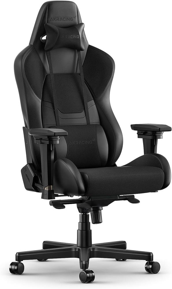 AKRacing Master Premium Softouch Gaming-Stuhl, schwarz Bild 1