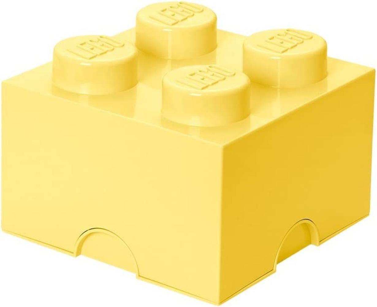 Lego 'Storage Brick 4' Aufbewahrungsbox hellgelb Bild 1