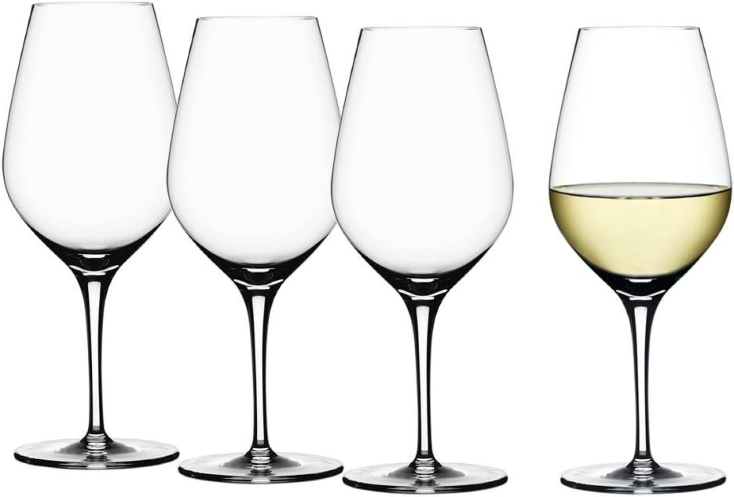 Spiegelau Vorteilsset 2 x 4 Glas/Stck Weißweinglas 440/02 Authentis 4400182 und Geschenk + Spende Bild 1