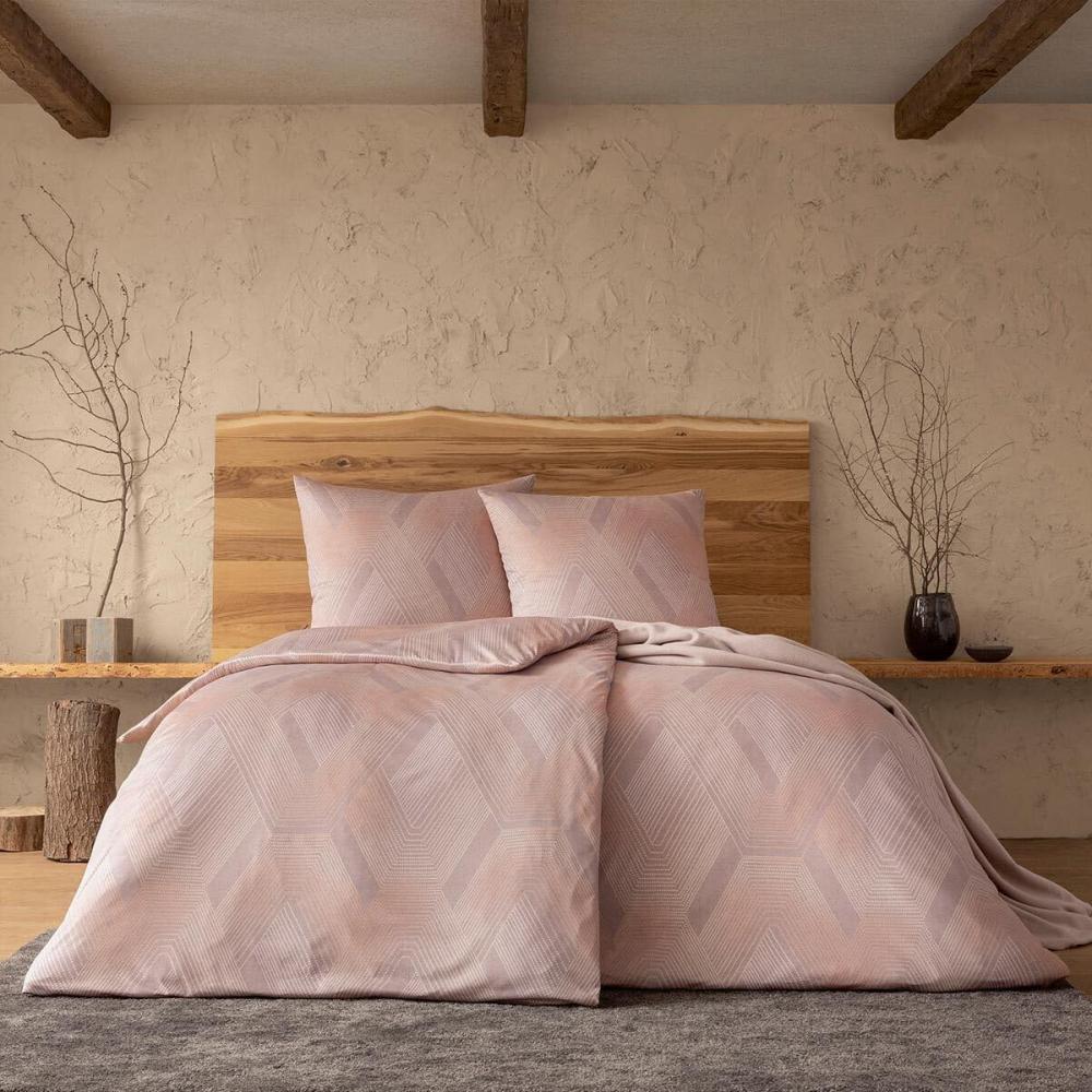 ESTELLA Bettwäsche Mako-Jersey QUINN (BL 135x200 cm) BL 135x200 cm rosa Bettbezug Bettzeug Bild 1
