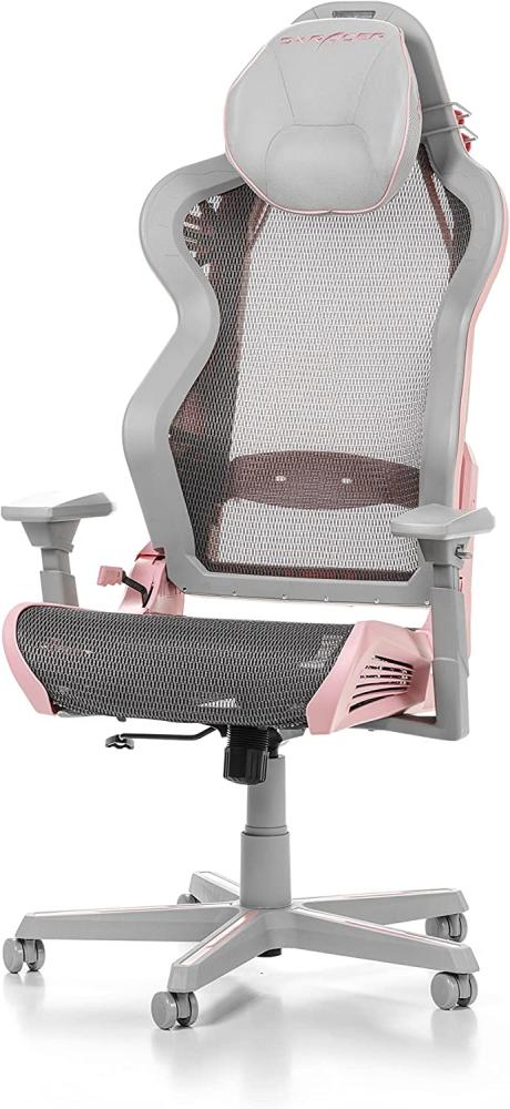 DXRacer (das Orginal) Air R1S Gaming Stuhl, Mesh, Grau-pink-grau, 200 cm Bild 1