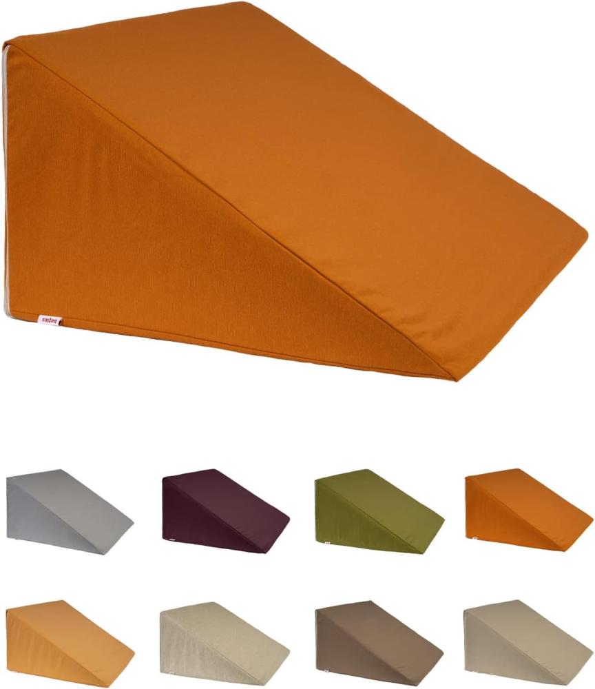Keilkissenhülle ca. 62x49x30 cm sanddorn-orange beties "Wunschton" Bild 1