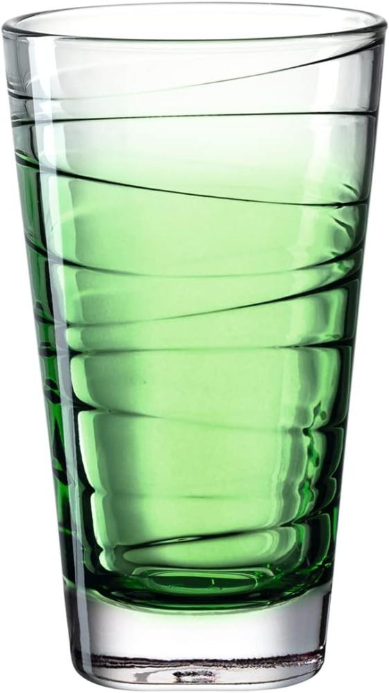 Leonardo Trinkglas Vario Struttura, Becher, Wasserglas, Kalk-Natron Glas, grün, 280 ml, 026834 Bild 1