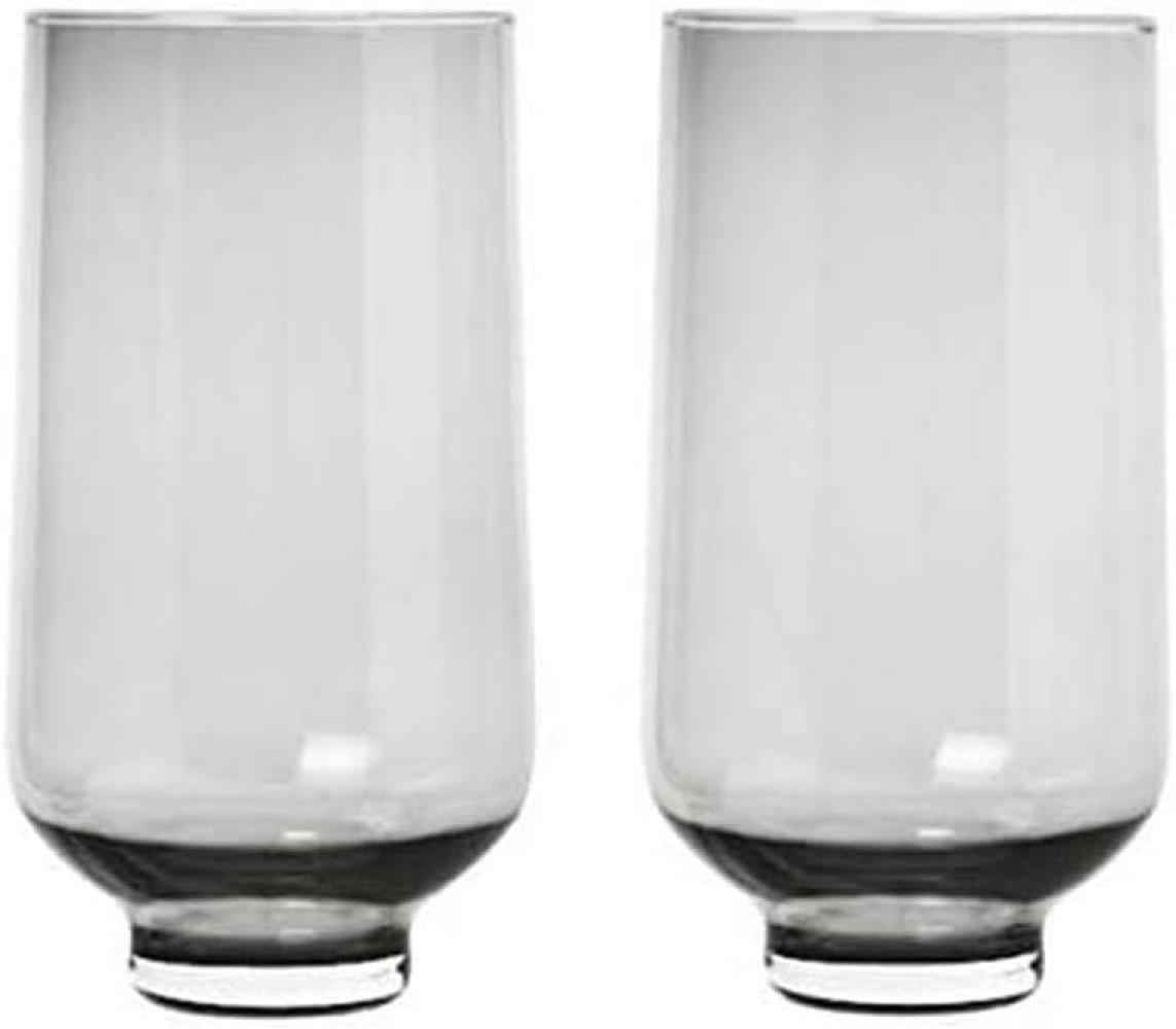 Blomus FLOW Set 2 Trinkgläser, Wasserglas, Trinkglas, Glas farbig, smoke, 400 ml, 63919 Bild 1