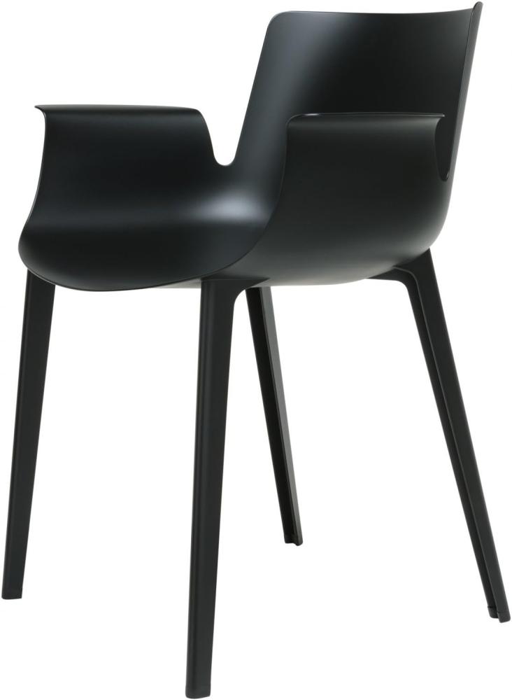 Kartell 580209 Stuhl mit Armlehnen, Plastik, schwarz, 54 x 62 x 77 cm Bild 1