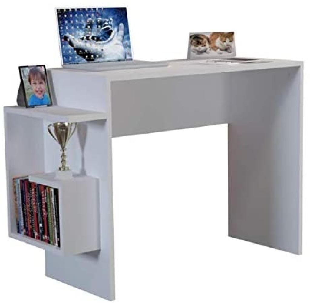 'Alaska' Schreibtisch, Weiß, 104,5 x 73,8 x 40 cm Bild 1