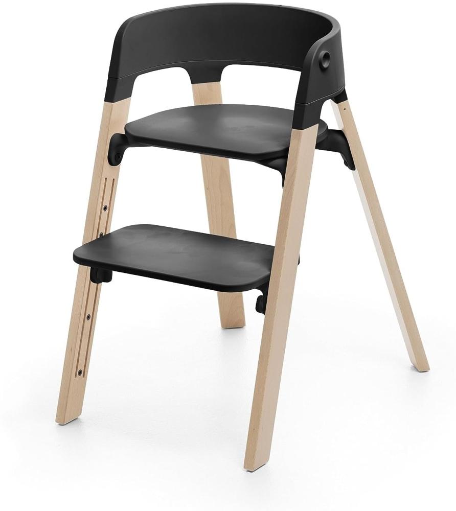Stokke® Steps™ Stuhl / Kinderhochstuhl Black Natural Bild 1