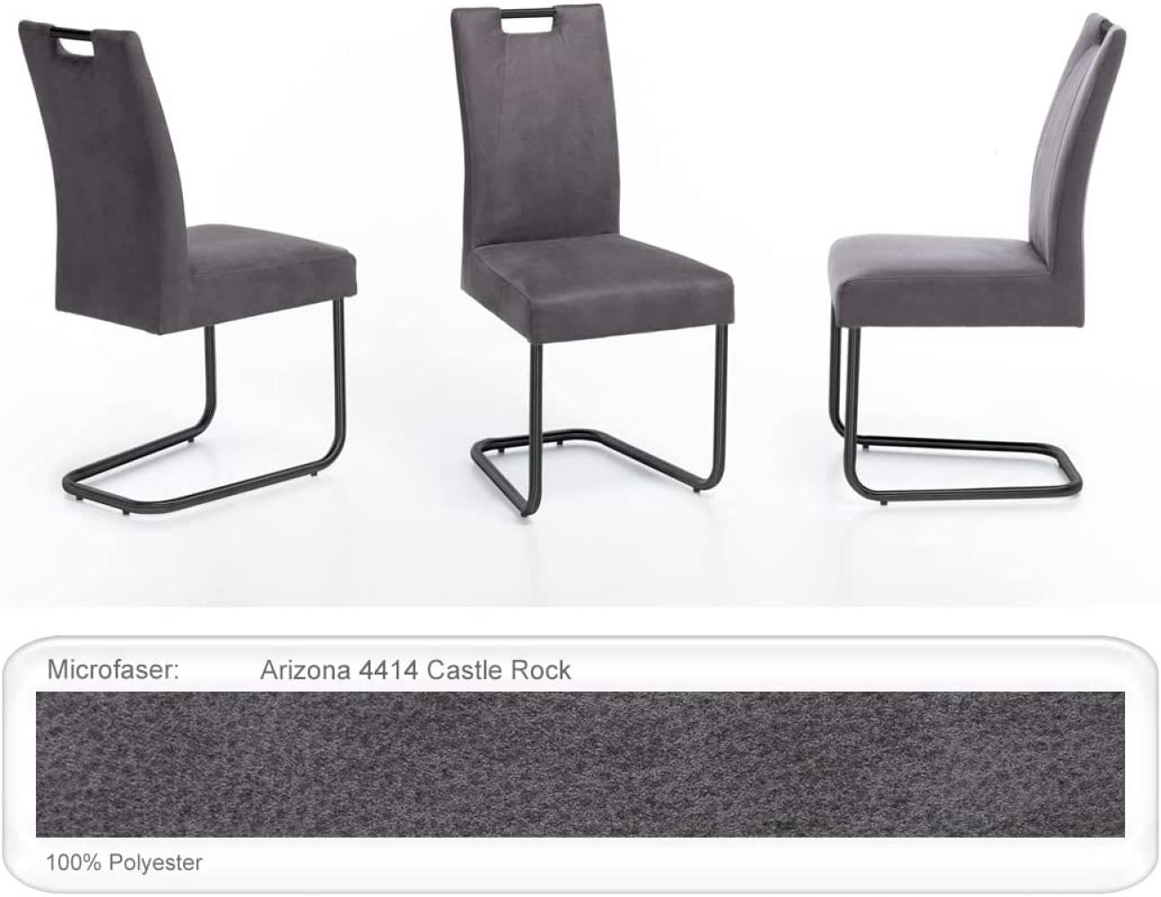 6x Schwingstuhl Kato Griff Gestell schwarz Esszimmerstuhl Küchenstuhl Arizona 4414 Castle Rock Bild 1