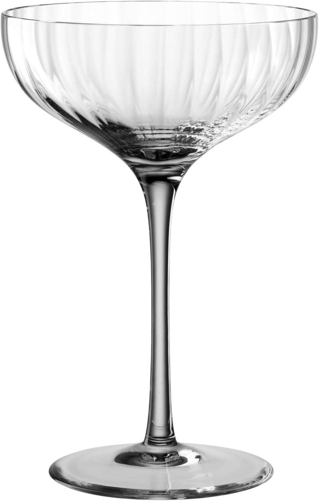 Leonardo Champagnerschale Poesia, Sektschale, Champagnerglas, Champagner Schale, Glas, Kristallglas, Grau, 260 ml, 022385 Bild 1