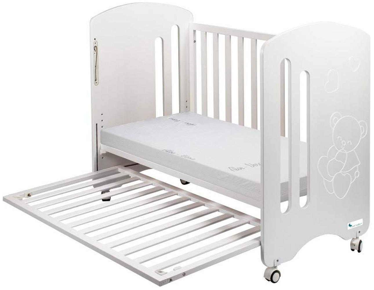 Interbaby CUNA11C Lovely Premium - Kinderbett mit Matratze, weiß, 21. 7 kg Bild 1