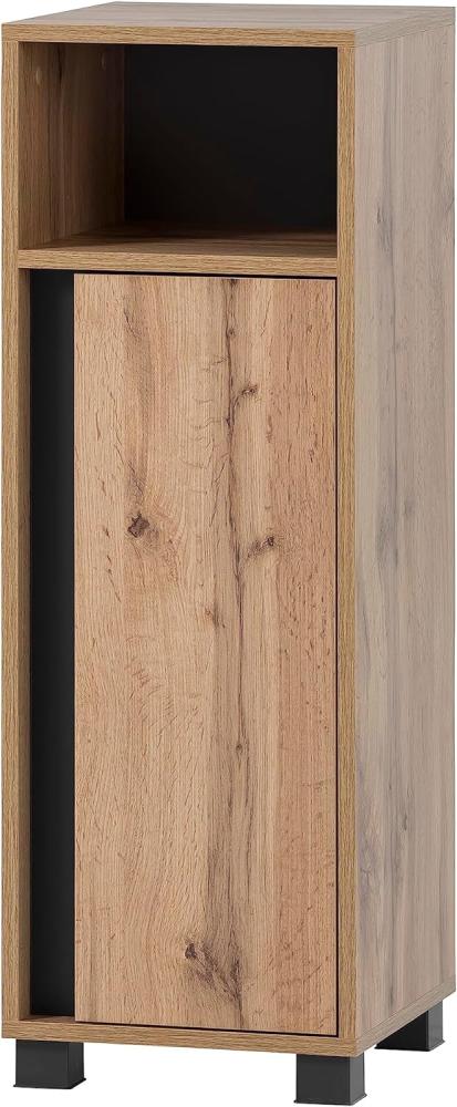 Schildmeyer Highboad Dex, Holzwerkstoff, Eiche Landhaus Dekor, 32,6 x 33 x 95,6 cm Bild 1