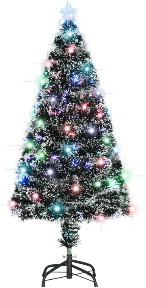 vidaXL Künstlicher Weihnachtsbaum mit Ständer/LED 120 cm Fiberoptik, Mit Beleuchtung [284297] Bild 1