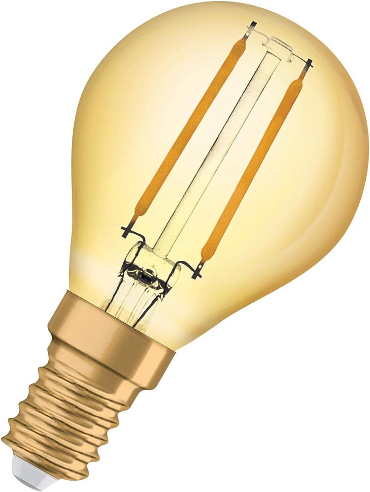 Osram LED-Lampe Vintage 1906 Mini-ball 2,5W/824 (22W) Gold E14 Bild 1