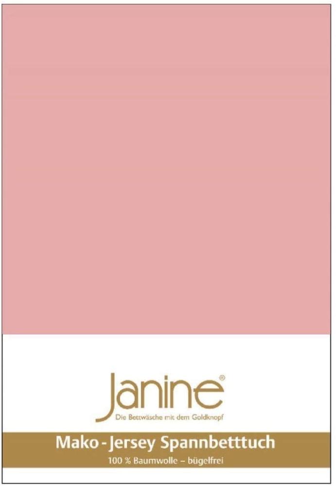 Janine Spannbetttuch 5007 Mako Jersey 140/200 bis 160/200 cm zartmauve Fb. 31 Bild 1