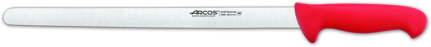Arcos 293522 Schneidmesser-Schinkenmesser, Acier_inoxydable, Rot, 350 mm Bild 1