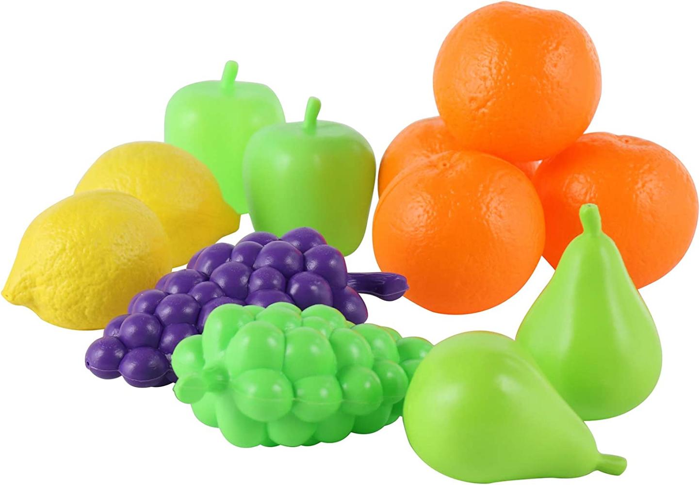 Polesie Spielzeug 46994, 12-teiliges Spielzeugfrüchte-Set, Trauben, Birne, Apfel Bild 1