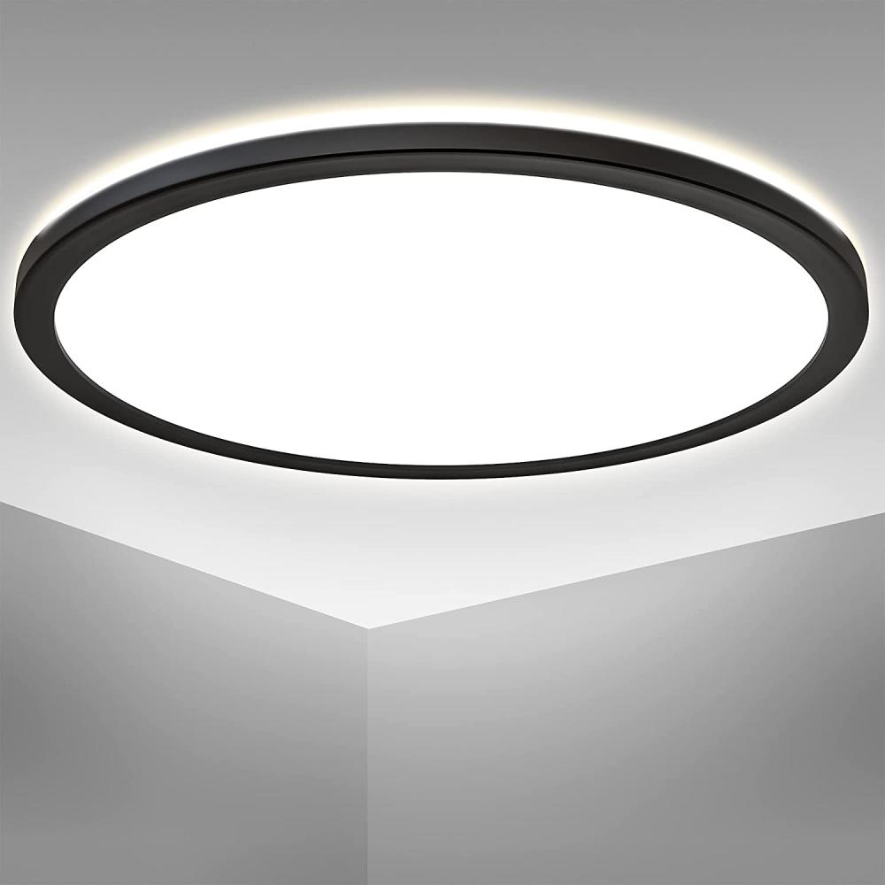 LED Panel Deckenleuchte 22W ultraflach indirekt Deckenlampe Wohnzimmer Ø42cm Bild 1