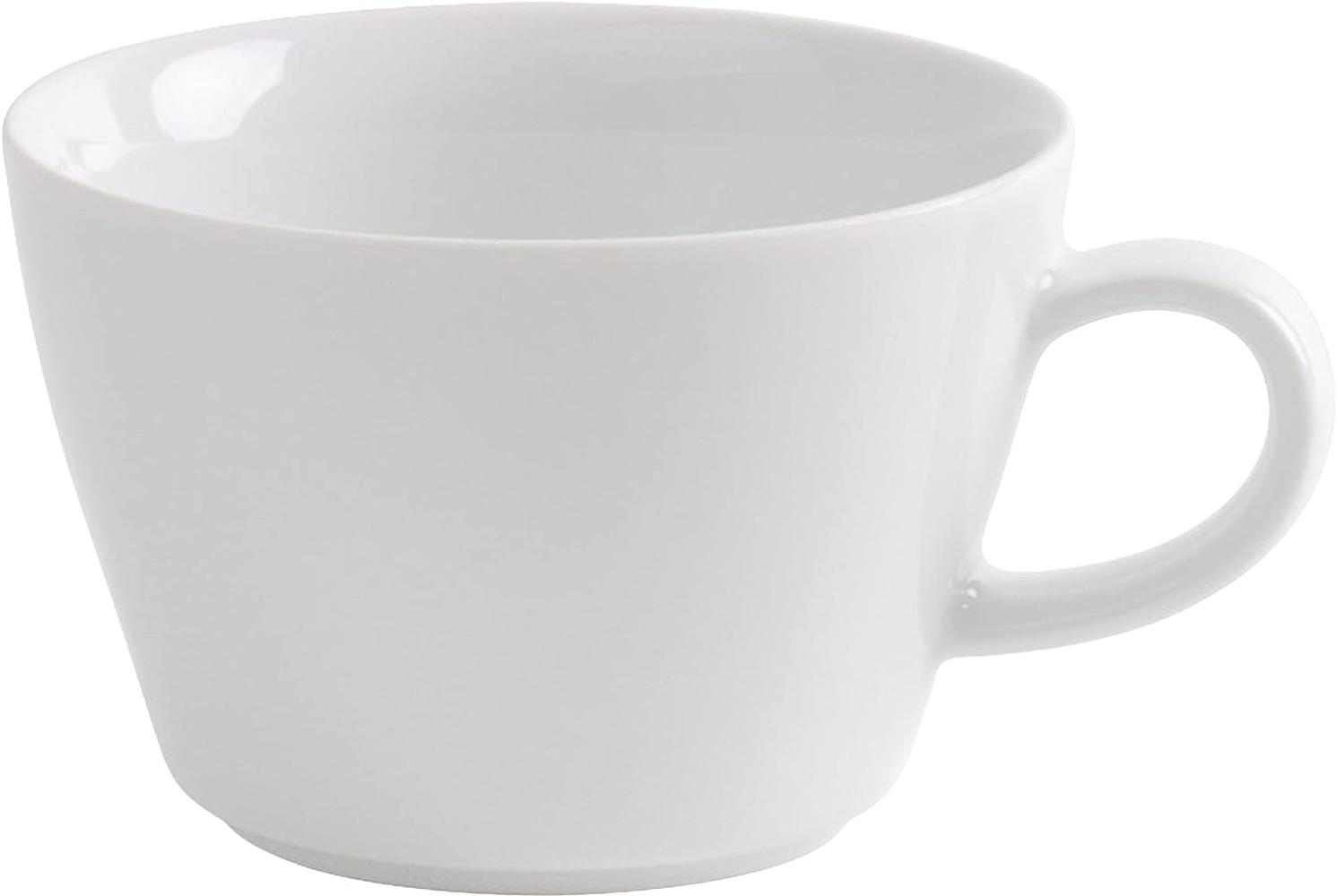 Macchiato-Obertasse 0,35 l bordglasiert Five Senses Weiß Kahla Milchkaffeetasse - Mikrowelle geeignet, Spülmaschinenfest Bild 1